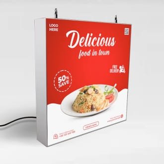Hanging SEG Lightbox Hardware – 24″ x 24″