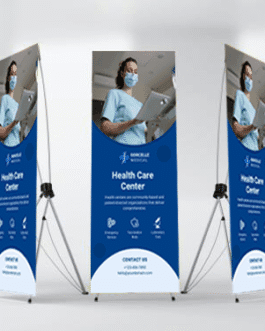 X-Stand – 30″ x 69″ (w/ 13oz Vinyl Banner)