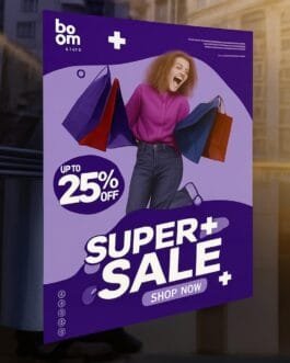 7 mil. Static Window Cling